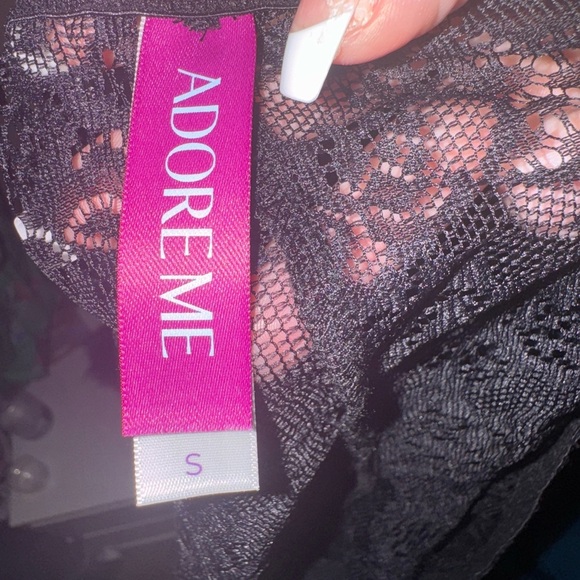 Adore Me Rayne lace Cami and Shorts set black Small - Picture 11 of 14